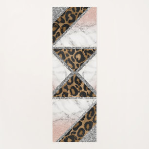 Glitzer Sparkling Silver Marble Glitzer Yoga Mat Yogamatte
