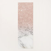 Glitzer Sparkling Silver Marble Glitzer Yoga Mat Yogamatte (Rückseite)