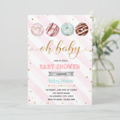 Glitzer spendet Babydusche Party Einladung (Stehend Vorderseite)