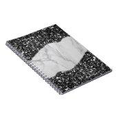 Glitzer Spiral Notebook Notizblock (Rechte Seite)