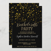 Glitzer Splash Party Einladung (Vorne/Hinten)