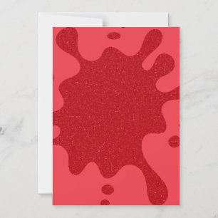 Glitzer Splash Tomato Red Magnetic Card (kundenspe Magneteinladung