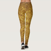 Glitzer-Spotteffekt Leggings - Pflanze (Rückseite)