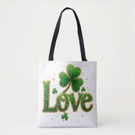 Glitzer St. Patrick's Day Design Tasche