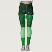 Glitzer St. Patrick's Day Leggings (Vorderseite)