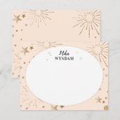 Glitzer-Stangen und Fireworks-Merkkarte Mitteilungskarte (Vorne/Hinten)