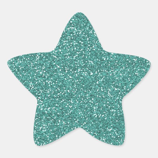 GLITZER STAR BABY SHOWER STICKER (Vorderseite)