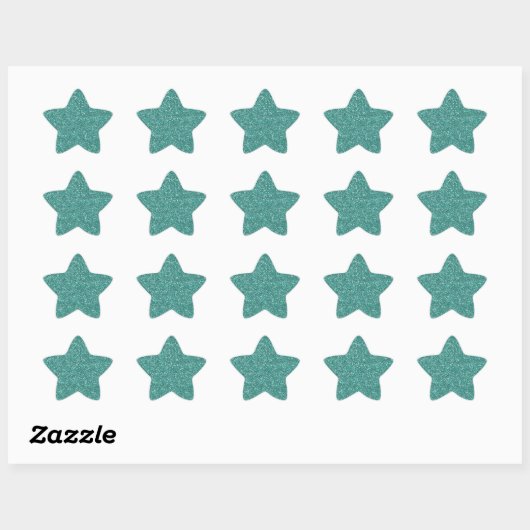 GLITZER STAR BABY SHOWER STICKER (Blatt)