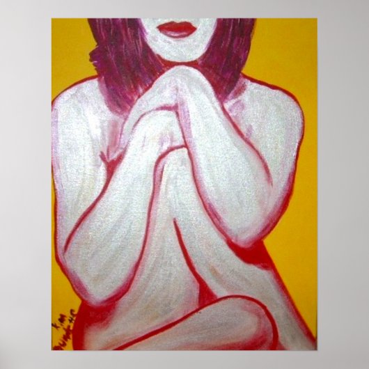 Glitzer Star, Matte Poster (Vorne)