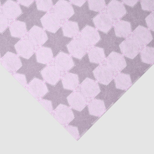 Glitzer Star of David röstet geometrisch Seidenpapier (Ausschnitt)