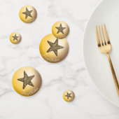 Glitzer Star und Gold Hintergrund Konfetti (Gruppe)