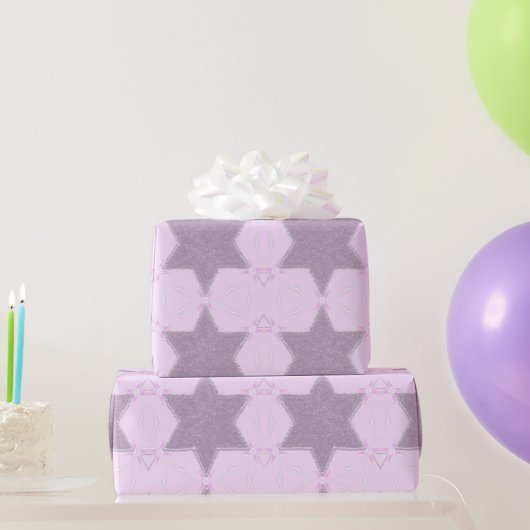 Glitzer Star von David: Einwicklungspapier Geschenkpapier (Partygeschenke)