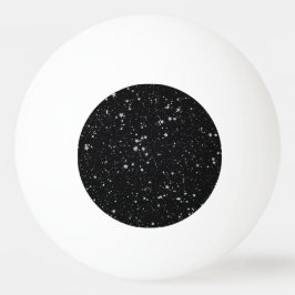 Glitzer Stars2 - Silbernes Schwarzes Tischtennisball