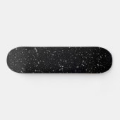 Glitzer Stars2 - Silberschwarz Skateboard (Horizontal)