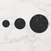 Glitzer Stars2 - Silver Black Konfetti (Vorderseiten)