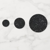 Glitzer Stars2 - Silver Black Konfetti (Rückseiten)