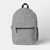 Glitzer Stars4 - Silber Bedruckter Rucksack (Vorderseite)
