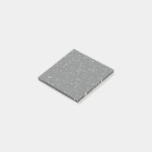 Glitzer Stars4 - Silber Post-it Klebezettel (angewinkelt)