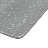 Glitzer Stars4 - Silber Schneidebrett (Ecke)