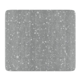 Glitzer Stars4 - Silber Schneidebrett