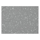 Glitzer Stars4 - Silber Tischdecke (Vorderseite (Horizontal))