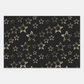 Glitzer Stars Collection Geschenkpapier Set (Vorderseite 2)