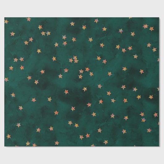 Glitzer startet auf Grundierpapier Geschenkpapier (Flach)