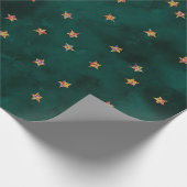 Glitzer startet auf Grundierpapier Geschenkpapier (Ecke)