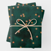 Glitzer startet auf Grundierpapier Geschenkpapier Set (Beispiel)