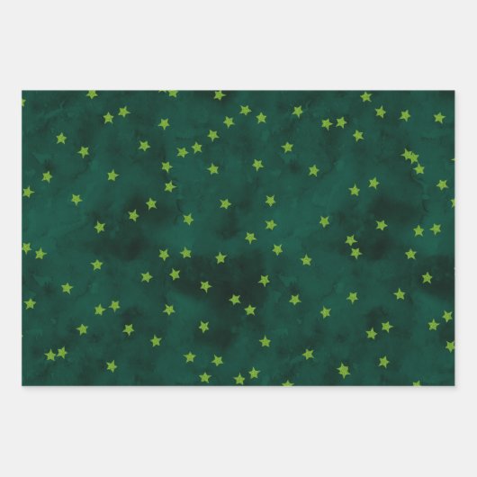 Glitzer startet auf Grundierpapier Geschenkpapier Set (Vorderseite)