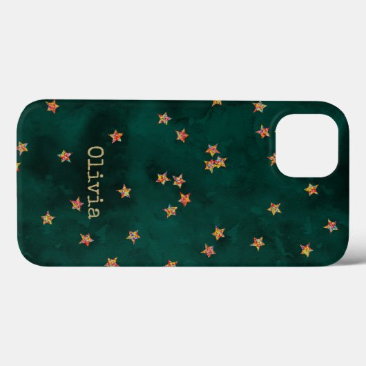Glitzer startet auf grunge Papier Case-Mate iPhone Hülle (Rückseite (Horizontal))