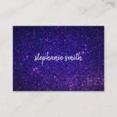 Glitzer Staub Lila Visitenkarte (Vorderseite)