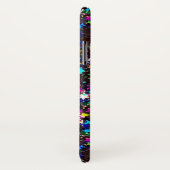 Glitzer Sterne in Schwarz Case-Mate iPhone Hülle (Hinten/Rechts)