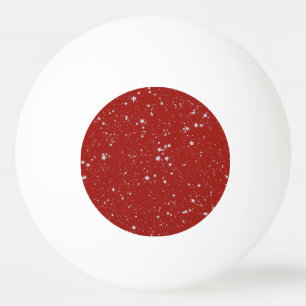 Glitzer-Sterne - silbernes Rot Tischtennisball