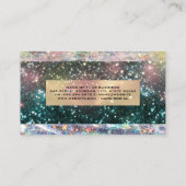 Glitzer | Sternstaub | Schimmer Visitenkarte (Rückseite)