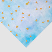 Glitzer sternt auf marmoriertem Papier (Ausschnitt)