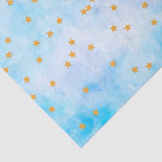 Glitzer sternt auf marmoriertem Papier (Ausschnitt)