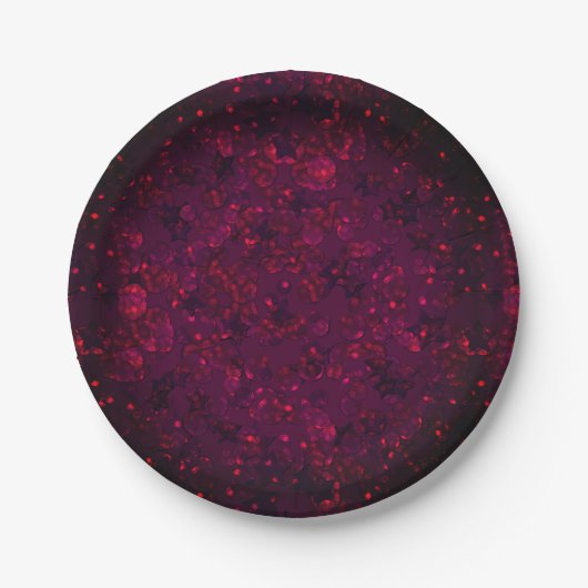 Glitzer-Sticker mit glänzender Notizzettel Pappteller (Vorderseite)