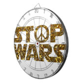 Glitzer stoppt Kriege Dartscheibe (Vorderseite rechts)