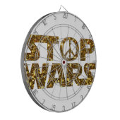 Glitzer stoppt Kriege Dartscheibe (Vorderseite Links)