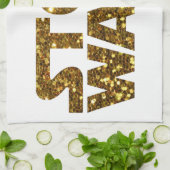 Glitzer stoppt Kriege Handtuch (Gefaltet)