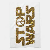 Glitzer stoppt Kriege Handtuch (Vertikal)