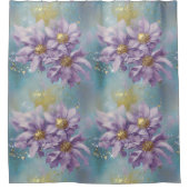 Glitzer Storm Fantasy Blume Duschvorhang (Vorderseite)