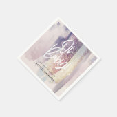 Glitzer strahlt auf Babydusche Party Serviette (Ecke)