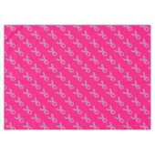Glitzer Style Pink Ribbon Awareness Fuchsia Tischdecke (Vorderseite (Horizontal))