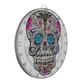 Glitzer Sugar Skull Dartscheibe (Vorderseite Links)
