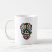 Glitzer Sugar Skull Kaffeetasse (Links)