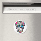 Glitzer Sugar Skull Magnet (In Situ (Geschirrspüler))