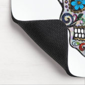 Glitzer Sugar Skull Mousepad (Ecke)