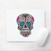 Glitzer Sugar Skull Mousepad (Mit Mouse)